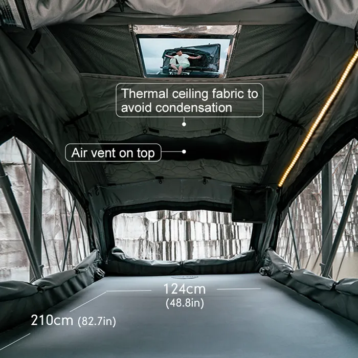 dimensions Tente de Toit Wild Land Summit Explorer